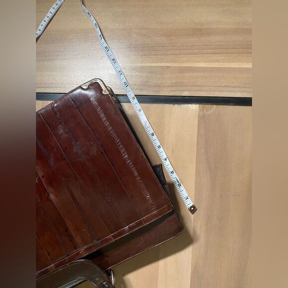 Very unique authentic eel skin bag - Picture 2 of 9